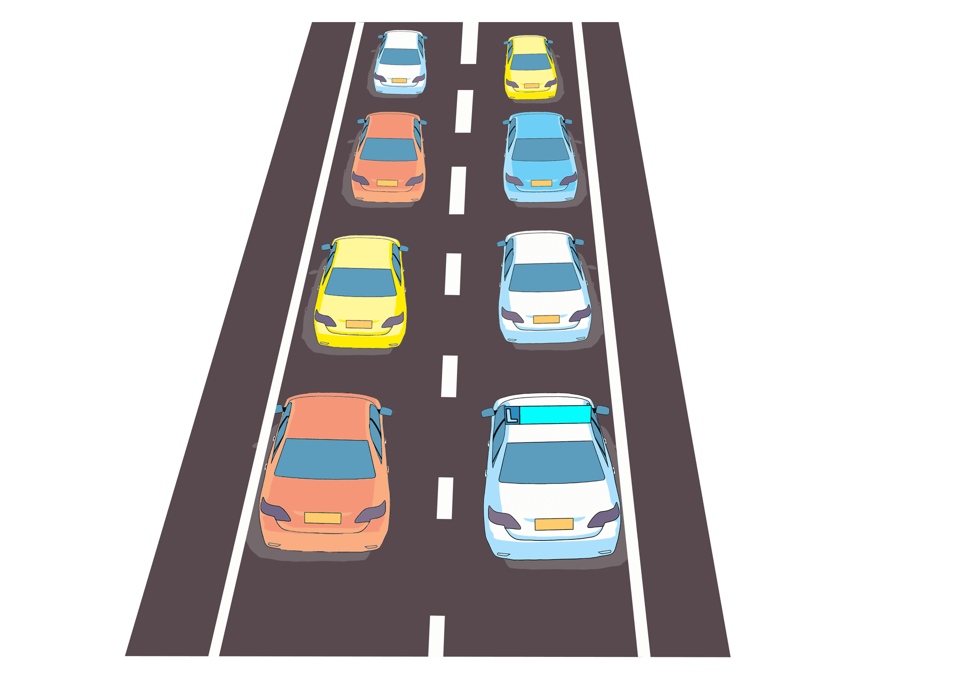 In een file rijden op je motor: wat mag wel en wat niet? 🏍️