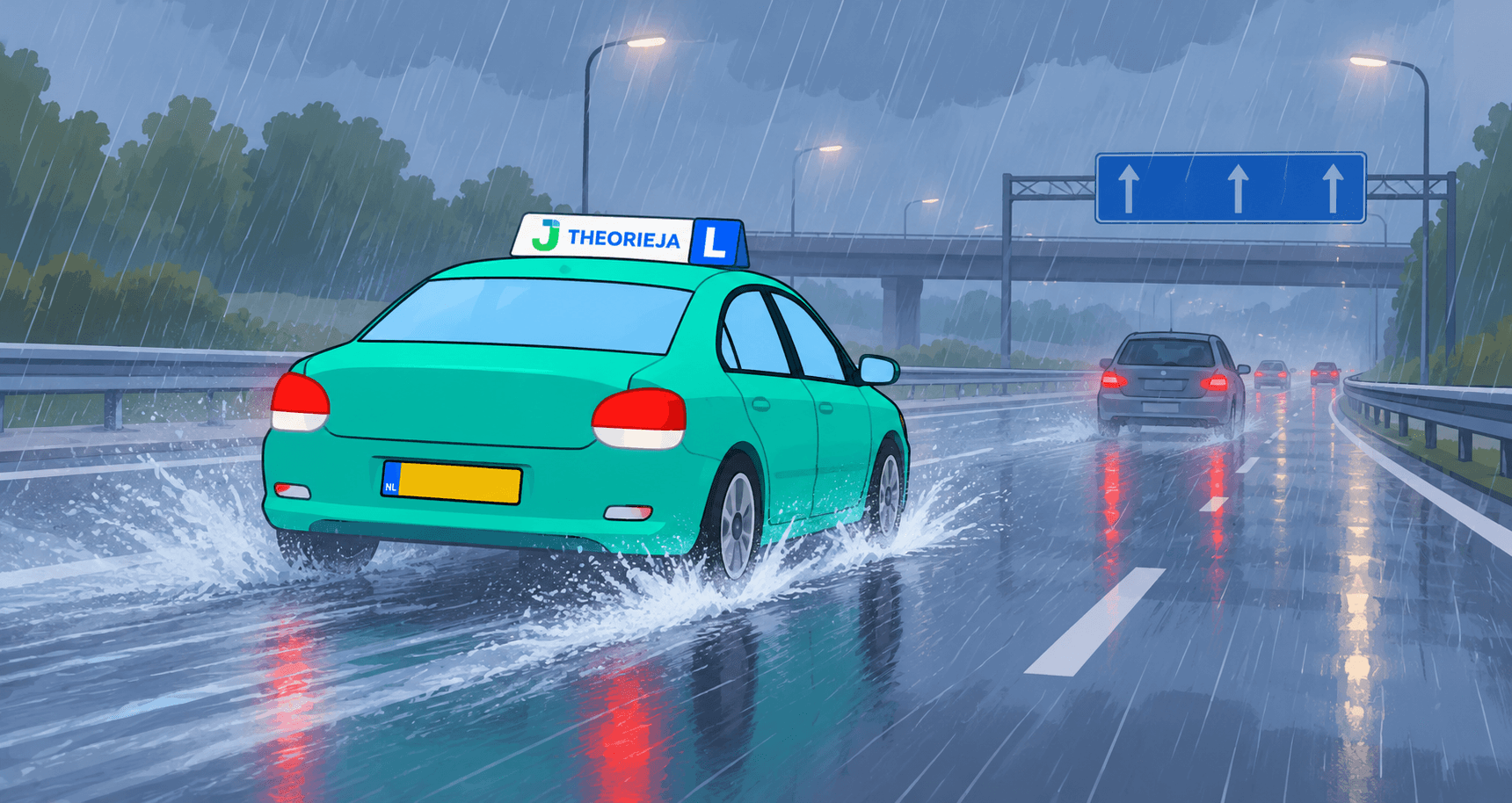 Aquaplaning: wat gebeurt er als je auto de grip verliest?